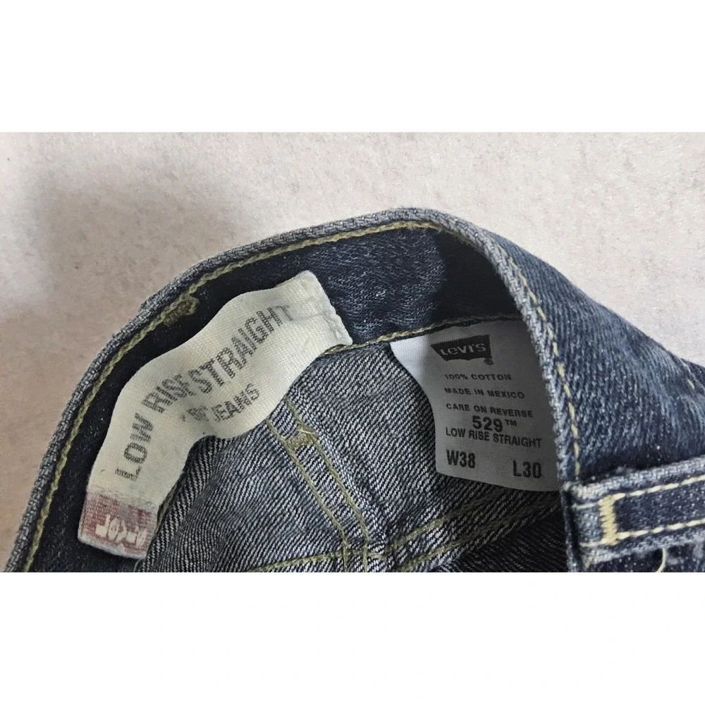 Levis 529 Jeans Mens Sz 38 X 30‎ NEW Vtg 2002 Y2K  Low Rse Straight Relaxed Fit